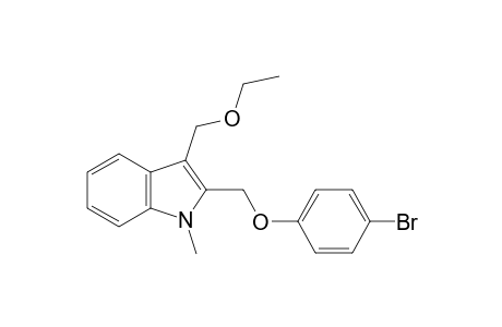 2-[(p-bromophenoxy)methyl]-3-(ethoxymethyl)-1-methylindole