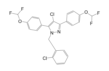 4-chloro-1-(2-chlorobenzyl)-3,5-bis[4-(difluoromethoxy)phenyl]-1H-pyrazole