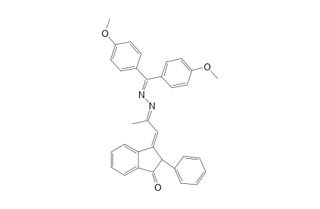 2-PHENYL-3-(((BIS-(4'-METHOXYPHENYL)-METHYLIDENE)-HYDRAZONO)-PROPYLIDENE)-INDANONE