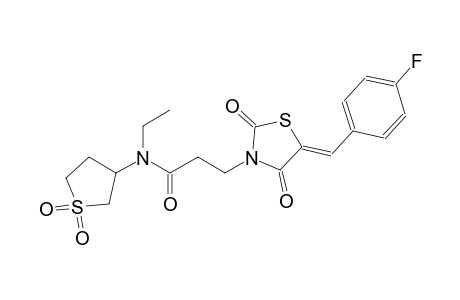 3-thiazolidinepropanamide, N-ethyl-5-[(4-fluorophenyl)methylene]-2,4-dioxo-N-(tetrahydro-1,1-dioxido-3-thienyl)-, (5Z)-