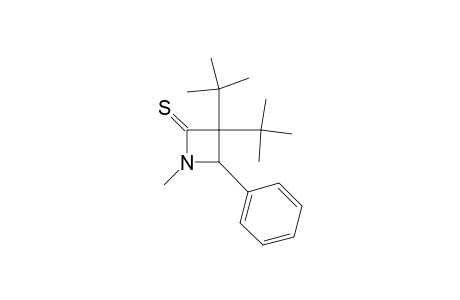 2-Azetidinethione, 3,3-bis(1,1-dimethylethyl)-1-methyl-4-phenyl-