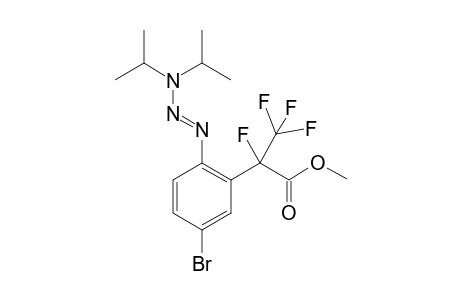 (E)-Methyl 2-(5-bromo-2-(3,3-diisopropyltriaz-1-en-1-yl)phenyl)-2,3,3,3-tetrafluoropropanoate