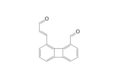 1-biphenylenecarboxaldehyde, 8-(3-oxo-1-propenyl)-, (E)-