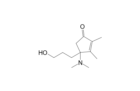 4-(dimethylamino)-2,3-dimethyl-4-(3-oxidanylpropyl)cyclopent-2-en-1-one