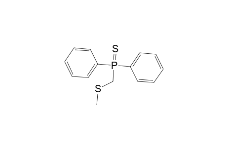 Phosphine sulfide, [(methylthio)methyl]diphenyl-