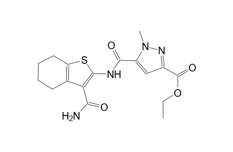 ethyl 5-({[3-(aminocarbonyl)-4,5,6,7-tetrahydro-1-benzothien-2-yl]amino}carbonyl)-1-methyl-1H-pyrazole-3-carboxylate