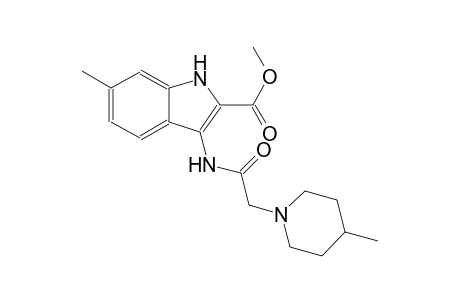 methyl 6-methyl-3-{[(4-methyl-1-piperidinyl)acetyl]amino}-1H-indole-2-carboxylate