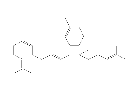 Bicyclo[4.2.0]oct-2-ene, 3,7-dimethyl-7-(4-methyl-3-pentenyl)-8-(2,6,10-trimethyl-1,5,9-undecatrienyl)-, [1.alpha.,6.alpha.,7.beta.,8.alpha.(1E,5E)]-