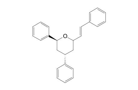 (2S,4S)-2,4-Diphenyl-6-((E)-styryl)tetrahydro-2H-pyran
