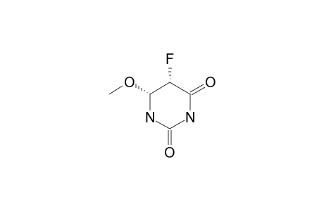 (+/-)-CIS-5-FLUORO-6-METHOXY-5,6-DIHYDRO-URACIL