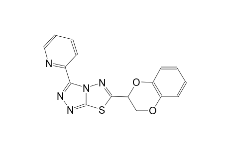 [1,2,4]triazolo[3,4-b][1,3,4]thiadiazole, 6-(2,3-dihydro-1,4-benzodioxin-2-yl)-3-(2-pyridinyl)-