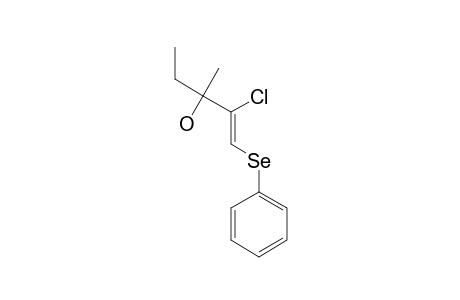 E-1-PHENYLSELENO-2-CHLORO-3-METHYL-1-PENTEN-3-OL