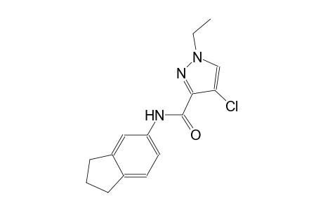 4-chloro-N-(2,3-dihydro-1H-inden-5-yl)-1-ethyl-1H-pyrazole-3-carboxamide