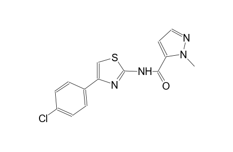 N-[4-(4-chlorophenyl)-1,3-thiazol-2-yl]-1-methyl-1H-pyrazole-5-carboxamide