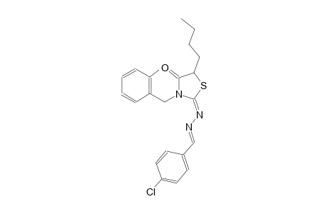 4-chlorobenzaldehyde [(2E)-5-butyl-3-(2-methylbenzyl)-4-oxo-1,3-thiazolidin-2-ylidene]hydrazone