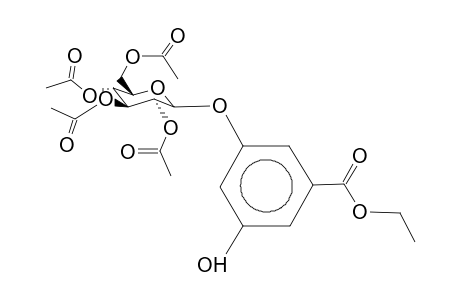 3-Hydroxy-5-(2,3,4,6-tetra-O-acetyl-d-glucopyranosyl)-benzoic acid ethyl ester