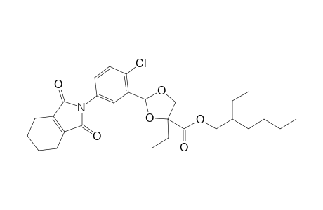 1,3-Dioxolane-4-carboxylic acid, 2-[2-chloro-5-(1,3,4,5,6,7-hexahydro-1,3-dioxo-2H-isoindol-2-yl)phenyl]-4-ethyl-, 2-ethylhexyl ester