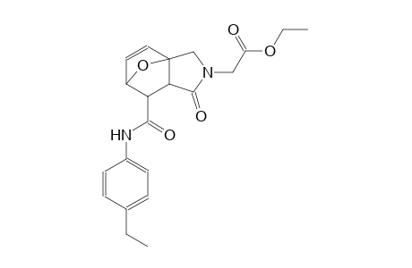 ethyl 2-{6-[2-(4-ethylphenyl)acetyl]-4-oxo-10-oxa-3-azatricyclo[5.2.1.0(1,5)]dec-8-en-3-yl}acetate