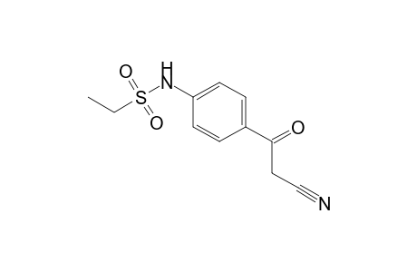 Ethanesulfonamide, N-[4-(2-cyanoacetyl)phenyl]-