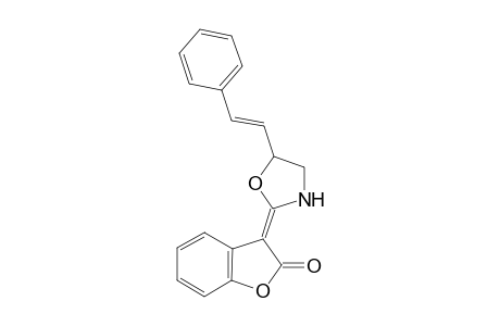 (3E)-3-[5-[(E)-2-phenylethenyl]-1,3-oxazolidin-2-ylidene]-1-benzofuran-2-one
