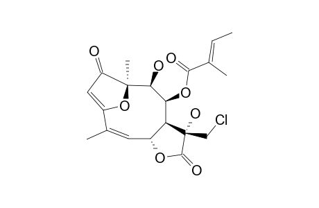 11,13-DIHYDRO-9-BETA,11-ALPHA-DIHYDROXY-13-CHLORO-ATRIPLICIOLIDE-8-O-TIGLATE