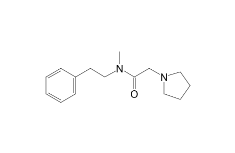N-methyl-N-phenethyl-1-pyrrolidineacetamide