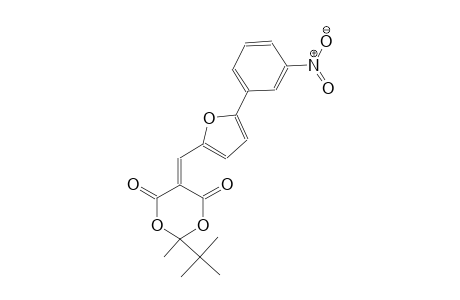 2-tert-butyl-2-methyl-5-{[5-(3-nitrophenyl)-2-furyl]methylene}-1,3-dioxane-4,6-dione