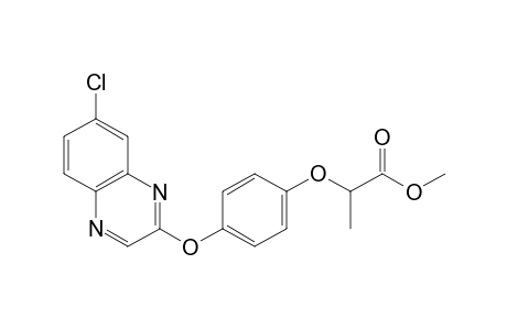 Propanoic acid, 2-[4-[(7-chloro-2-quinoxalinyl)oxy]-phenoxy]-, methyl ester