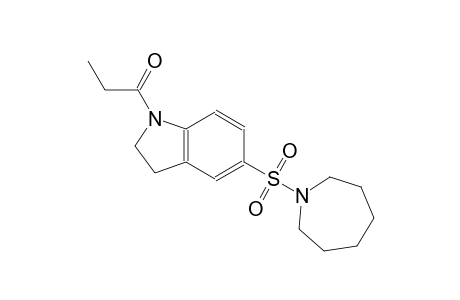 5-(1-azepanylsulfonyl)-1-propionylindoline