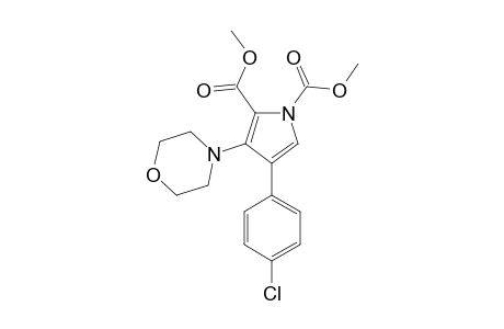 4-(4-chlorophenyl)-3-morpholino-pyrrole-1,2-dicarboxylic acid dimethyl ester