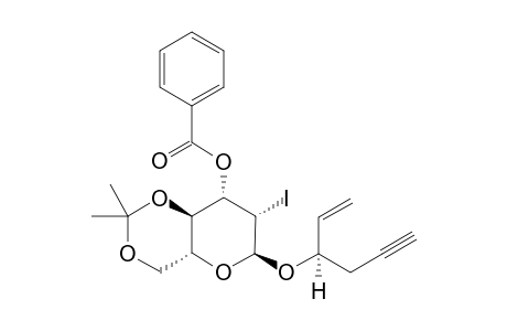 .alpha.-[4'(R)-Hex-5'-en-1'-yn-4'-yl]-3-O-benzoyl-4,5-dimethylacetal-2-deoxy-2-iodo-D-mannopyranoside