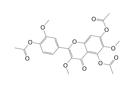5-(Acetyloxy)-2-[4-(acetyloxy)-3-methoxyphenyl]-3,6-dimethoxy-4-oxo-4H-chromen-7-yl acetate