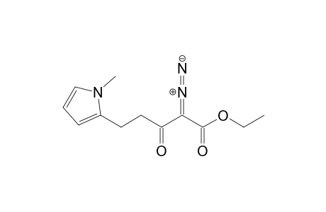 2-Diazo-5-(1-methylpyrrol-2-yl)-3-oxopentanoic acid ethyl ester