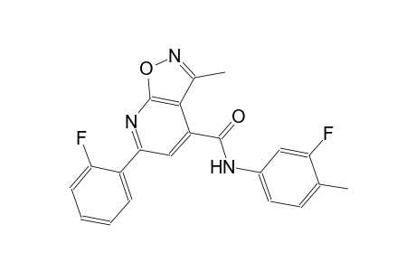 isoxazolo[5,4-b]pyridine-4-carboxamide, N-(3-fluoro-4-methylphenyl)-6-(2-fluorophenyl)-3-methyl-