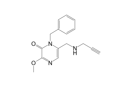 1-Benzyl-3-methoxy-6-(2-propynylaminomethyl)-2(1H)-pyrazinone