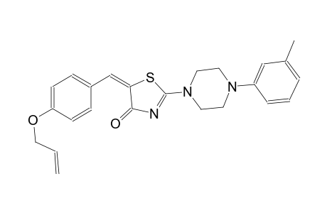 (5E)-5-[4-(allyloxy)benzylidene]-2-[4-(3-methylphenyl)-1-piperazinyl]-1,3-thiazol-4(5H)-one