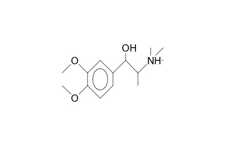 (R).alpha.-Trimethylammonium-ethyl-3,4-dimethoxy-benzyl alcohol cation