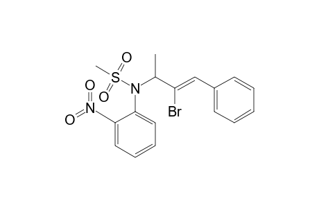 N-(2-Bromo-1-methyl-3-phenylprop-2-enyl)-N-(2-nitrophenyl)methanesulfonamide