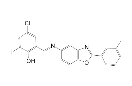 phenol, 4-chloro-2-iodo-6-[(E)-[[2-(3-methylphenyl)-5-benzoxazolyl]imino]methyl]-