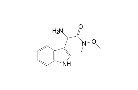 2-Amino-2-(1H-indol-3-yl)-N-methoxy-N-methyl-acetamide