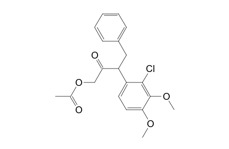 1-Acetoxy-3-(2-chloro-3,4-dimethoxyphenyl)-4-phenyl-2-butanone