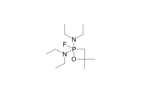 2,2-BIS(DIETHYLAMINO)-2-FLUORO-4,4-DIMETHYL-1,2LAMBDA5-OXAPHOSPHETANE