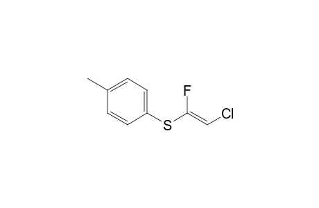 (E)-1-p-Tolylthio-1-fluoro-2-chloroethene