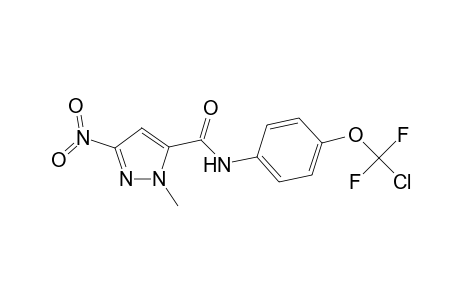 1H-Pyrazole-5-carboxamide, N-[4-(chlorodifluoromethoxy)phenyl]-1-methyl-3-nitro-