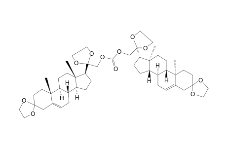 21-Hydroxypregn-5-ene-3,20-dione, cyclic bis(ethylene acetal), carbonate (2:1)