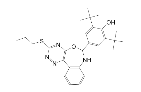 2,6-ditert-butyl-4-[3-(propylsulfanyl)-6,7-dihydro[1,2,4]triazino[5,6-d][3,1]benzoxazepin-6-yl]phenol