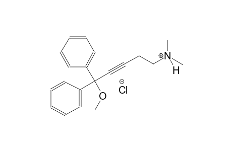 5-methoxy-N,N-dimethyl-5,5-diphenyl-3-pentyn-1-aminium chloride