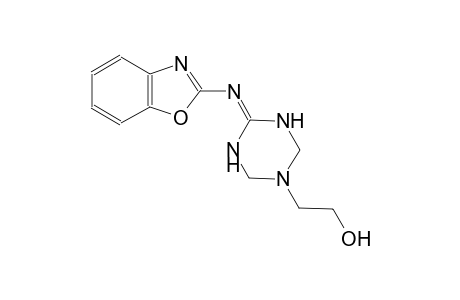 2-(4-(1,3-benzoxazol-2-ylimino)tetrahydro-1,3,5-triazin-1(2H)-yl)ethanol