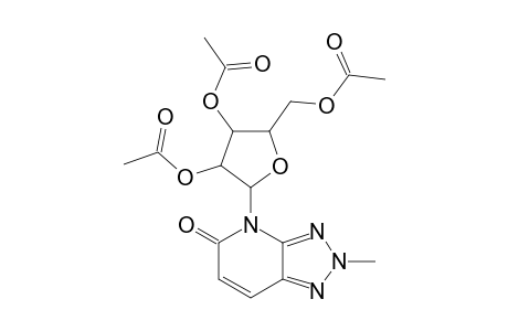 4-METHYL-2-(BETA-D-2,3,5-TRI-O-ACETYL-RIBOFURANOSYL)-VIC-TRIAZOLO-(4,5-B)-PYRID-5-ONE