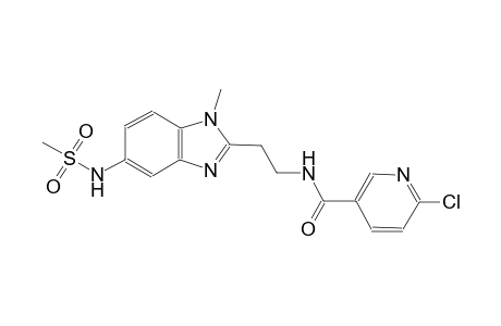 3-pyridinecarboxamide, 6-chloro-N-[2-[1-methyl-5-[(methylsulfonyl)amino]-1H-benzimidazol-2-yl]ethyl]-